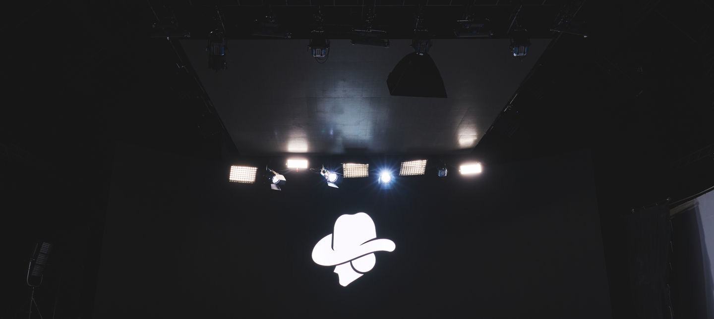 X3D Studio LED volume showing the overhead LED ceiling panels and lighting rig