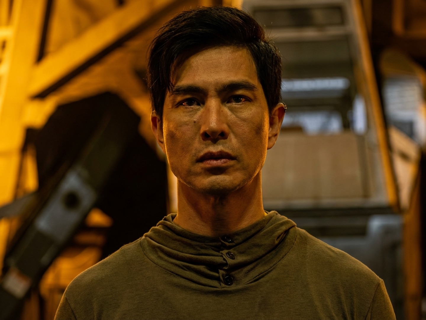 Scorpion — sci-fi character portrait, virtual production
